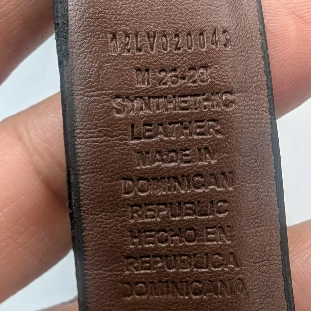 Levis Reversible Black Brown Faux Leather Belt Boys L 30-32 12lv020043